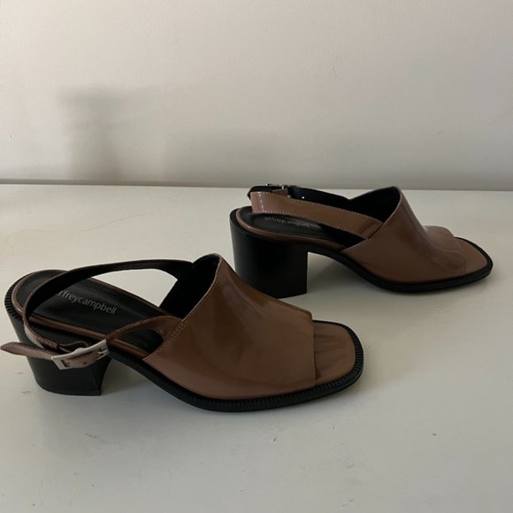 Jeffrey Campbell Brown Mule Heels, Size 11 - Picture 3 of 7